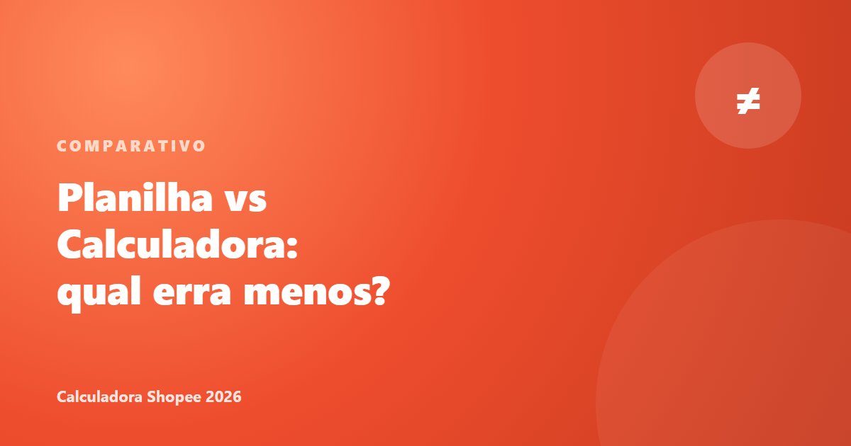 Planilha vs Calculadora: qual erra menos?